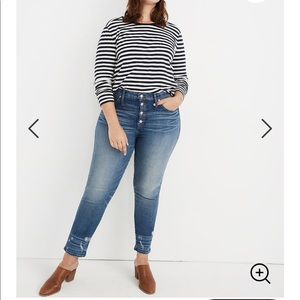 Madewell Slim Straight distressed jeans